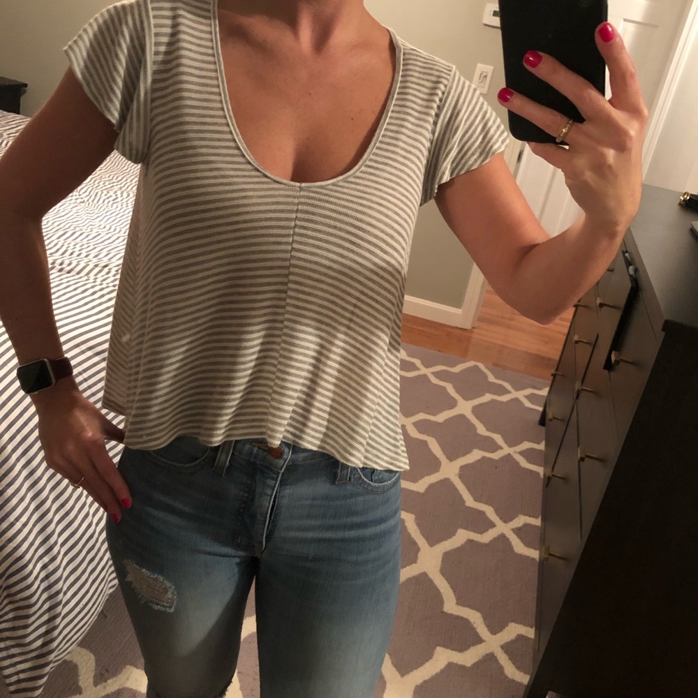 BCBG Striped tank top
